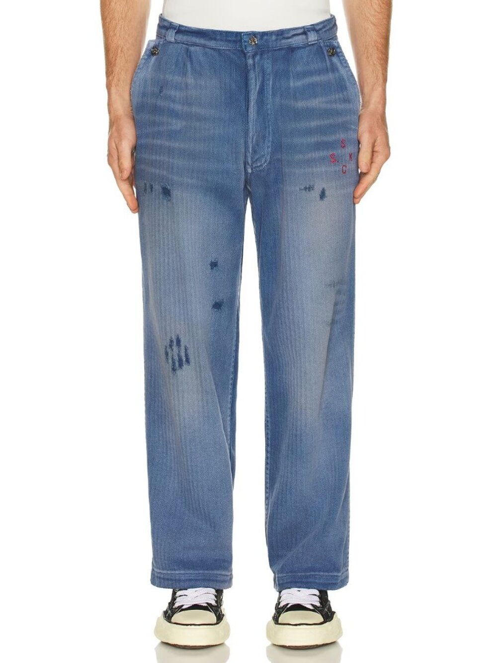 Paly Hollywood Holy City Work Pants Blue